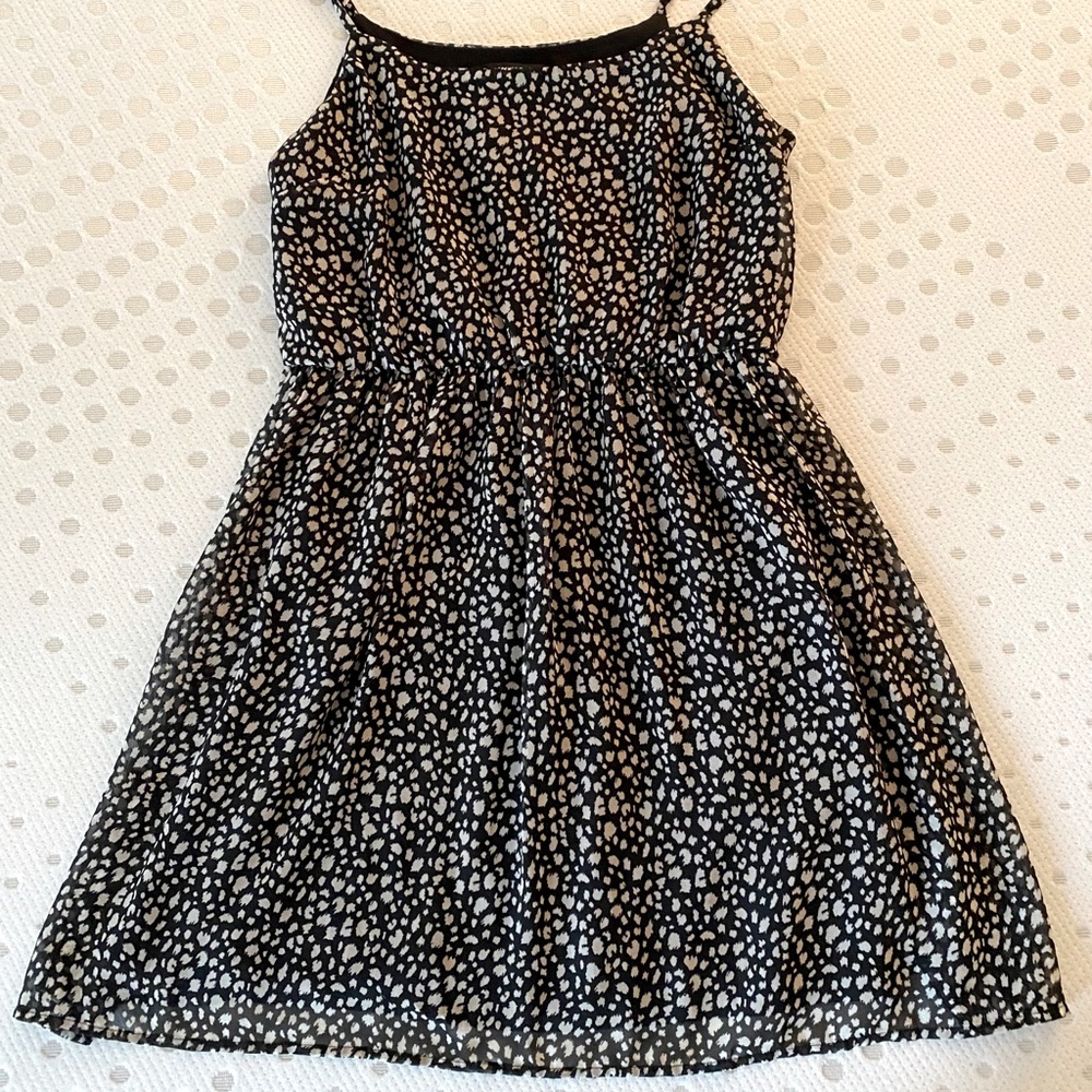 Forever21 leopard spotted babydoll dress
